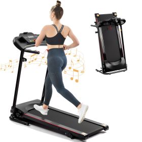 Folding Treadmill with Incline 2.5 HP 12 KM/H Electric Treadmill for Home