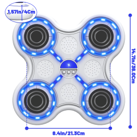 Four key boxing target-white body-white keys-blue light-black
