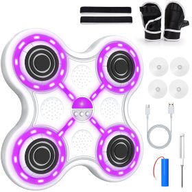 Four key boxing target-white body-white keys-purple light-black eva