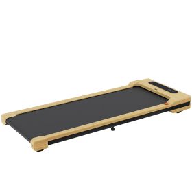 Soozier 2.5 HP Walking Pad, Under Desk Treadmill with Remote Control, Transport Wheels and LED Display for Home Gym Office