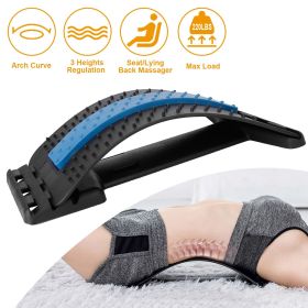 Back Massage Stretching Device Multi-Level Lumbar Spinal Support Stretcher Upper and Lower Back Pain Relief