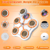 Five key boxing target-white body-white keys-orange light-brown eva