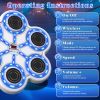 Smart Music Adult Boxing Machine, with Boxing Gloves. Six-key boxing target-white body-white keys-blue light-black.