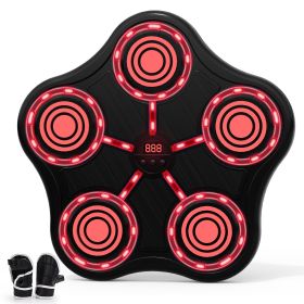 Five key boxing target-black body-black keys-red light-red  Musical Boxing Machine