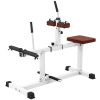 Soozier Adjustable Steel Seated Calf Raise Exercise Strength Training Gym Equipment, Brown
