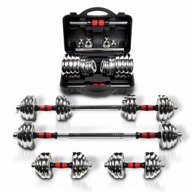 Adjustable Dumbbells Cast Iron Barbell Set Home Gym  with Carry Box 66 lbs Office Bedroom Workout. FREE SHIPPING to you