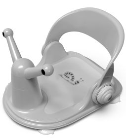 Infant Bath Seat for Babies 6 Months & Up Bright Grey Baby Bathtub Chair for Sitting Babies Toddler Bath Seat Bright Grey Baby Bath Chair