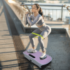 Crazy Fitness Massage Vibration Platform 10-Frequency Body Shaking Machine Weight Loss & Fat Burner For Unisex Pink