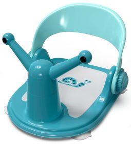 Baby Bath Seat for Sitting Babies Blue Non Slip Baby Bathtub Chair for 6 to 36 Months Comfortable Bath Seat for Infants and Toddlers