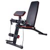 Foldable Adjustable Weight Bench – Press, Sit-Up & Full-Body Training (Black/Red)
