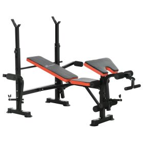 6-in-1 Adjustable Weight Bench – Bench Press Rack, Leg Extension, Preacher Curl & Butterfly Trainer
