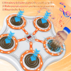Five key boxing target-white body-white keys-orange light-brown eva