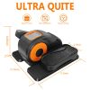 Compact elliptical training machine, electric seated pedal exerciser for home or office  with display monitor