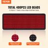 VEVOR Red Light Therapy Mat for Body, 400 LED 1200 Chips LED Light Therapy Pad with Controller, 10 Hz Pulse, 5-30 Min Timer