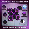 Four key boxing target-black body-black keys-purple light-black. Smart Music Box, Boxing Training Target with Gloves
