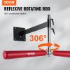 VEVOR Wall Mount Boxing Spinning Bar, Adjustable Punching Spinning Bar, Boxing Speed Trainer with Gloves, Red Reflex Boxing Bar
