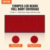 VEVOR Red Light Therapy Mat for Full Body, 1280  LED Lights Therapy Pad & Controller, 10/40 Hz Pulse, 10-90 Min Timer
