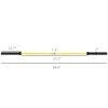 Soozier 7.2 ft Weight Bar, Olympic Bar with Rotating Sleeves, Non-Slip Knurling Grip, 1500 lbs Weight Capacity, Yellow
