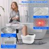 Electric Foot Spa Massager, Foot Soaker Tub w/Handle Remote Control 24 Heating Levels 6 Timer 6 Massage Rollers Collapses&Folds to store