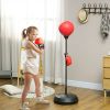 Qaba Punching Bag for Kids w/ Stand & Boxing Gloves, for 5-10 Years | Aosom