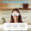 Eye Massager With Heat Music Wireless Eye Mask for Migraines Rechargeable Eye Care Device with Air Pressure Vibration Massage for Men Women Elders