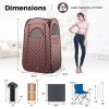Sauna Room for Home Spa Relaxation – 3 L, Glass Lid, Fogging Function, Premium Kit