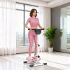 Soozier Foldable Ab Twister Board for Waist Trimming with LCD Display, Ab Workout Equipment for Women and Men, Pink