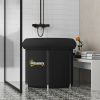 Outsunny Cold Plunge Tub, Portable Ice Bath with Thermo Lid for Athletes' Recovery, Black
