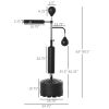 HOMCOM Punching Bag Training Center with Stand Heavy Duty Boxing Set.Reflex bag boxing or Kick Boxing