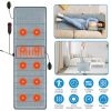 Full Body Massage Mat with Heat Vibration Lumbar Back Massage Chair Pad with Inflatable Head Pillow