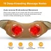 Neck Shoulder Massager Electric Back Cape with Heat Deep Tissue 3D Kneading Massage Tennessee Orange Strap