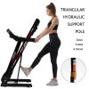 Folding Treadmill for Home - 330 LBS WT. Capacity Running Machine with HR sensor and Incline/Bluetooth;  3.5 HP 16 KM/H Max Speed