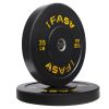 35 lb Olympic Rubber Bumper Plates – 2" Steel Insert for Home Gym & Strength Training