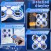 Four key boxing target-white body-white keys-blue light-black