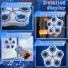 Five key boxing target-white body-white keys-blue light-black Boxing Machine with Boxing Gloves, Wall Mounted Boxing Trainer,