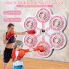 Six-key boxing target-white body-white keys-pink light-pink