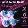 Four key boxing target-white body-white keys-purple light-black eva