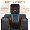 Compact elliptical training machine, electric seated pedal exerciser for home or office  with display monitor