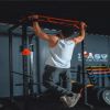 210 lb Home Gym sets Multi-functional Power Cage,Home Adjustable Pull up Squat Rack 1000 Lbs Capacity Comprehensive Fitness Barbell Rack