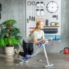 Soozier Folding Ab Machine, Workout Equipment Adjustable Angles and Resistance Bands for Core Exercise