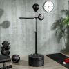 Soozier Free Standing Boxing Bag with Stand, Punching Speed Bag Reaction Bar Challenge with Suction Cups