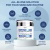 Retinol Pro by Kinpur Organics. Collagen and Hyaluronic Acid. Hydrating and Firming Face Cream for All Skin Types Day and Night Anti Aging Moisturizer