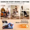 Mini Electric Elliptical Machine with Electric and Resistance Mode, App Control for Under Desk Leg Seated Exerciser, Home Workout Equipment
