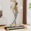 Soozier Walking Pad, Under Desk Treadmill with 17" x 43" Wide Belt, Remote Control, Bluetooth Speaker, Wheels and LED Display