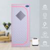 Full Size Portable Grey Steam Sauna Tent – Personal Home Spa with Steam Generator, Remote Control & Foldable Chair