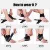 1 Pair Sport Ankle Stabilizer Brace Compression Ankle Support Tendon Pain Relief Strap Foot Sprain Injury Wraps Running