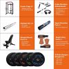 210 lb Home Gym sets Multi-functional Power Cage,Home Adjustable Pull up Squat Rack 1000 Lbs Capacity Comprehensive Fitness Barbell Rack