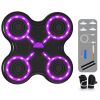 Four key boxing target-black body-black keys-purple light-black. Smart Music Box, Boxing Training Target with Gloves