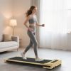 Soozier 2.5 HP Walking Pad, Under Desk Treadmill with Remote Control, Transport Wheels and LED Display for Home Gym Office