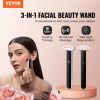 VEVOR Red Light Therapy Wand for Face, 7-Color LED Facial Wand Red Light Therapy Device with Heat Therapy| Micro-current Vibrating Massage
